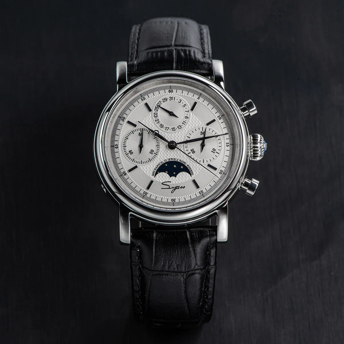 vastara sapphire sugess st1908 swanneck with technology watch 18 - classic unisex timepiece with stainless steel (USA)