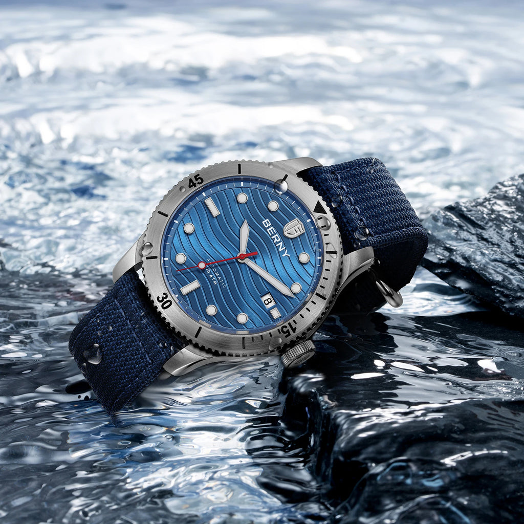 vastara berny diver for pt5000 luminous sapphire lens sport swimming diving watch 22 - classic unisex timepiece with