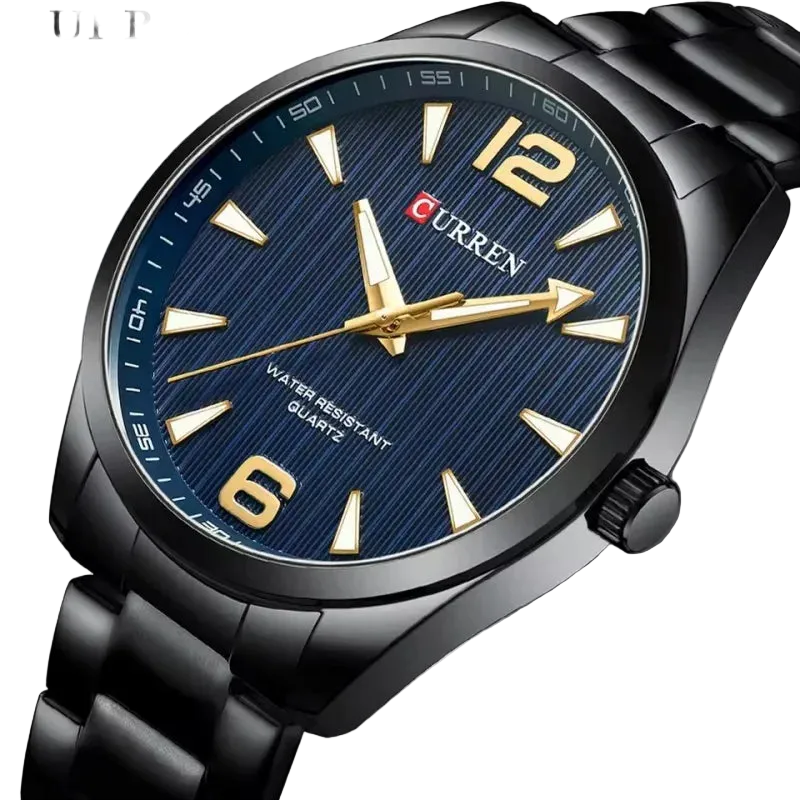 vastara 8434 's night light business stainless steel strap s gift reloj hombre watch detail - reliable movement, stainless