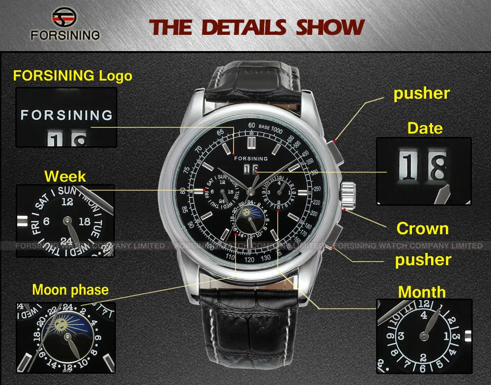 vastara genuine leather sapphire 2024new with sapphire technology watch 6 - classic unisex timepiece with stainless steel