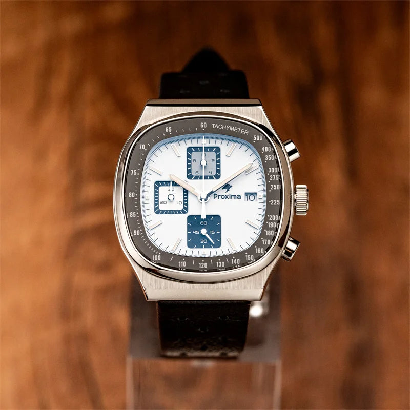 vastara proxima 39mm square watch – men’s chronograph watch 6 - casual unisex timepiece with chronograph (USA)