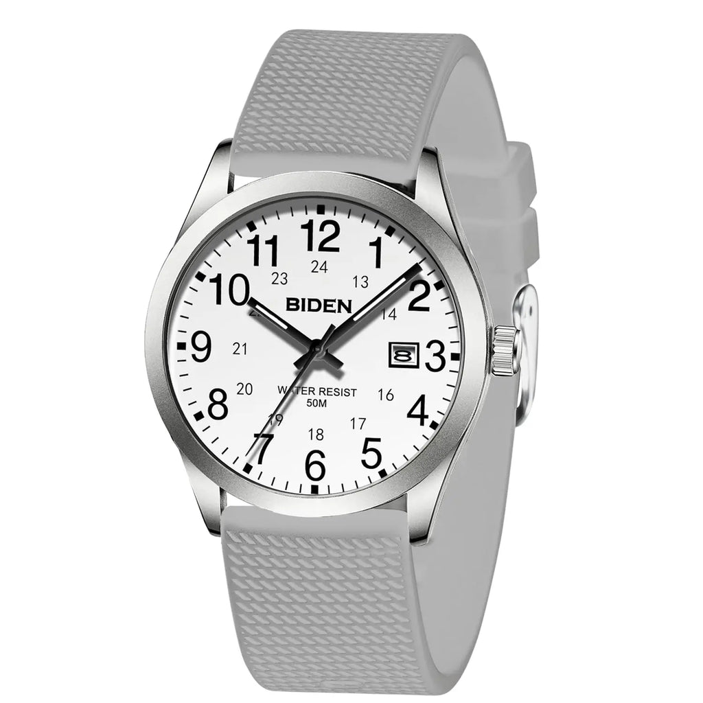 vastara - biden men's watch quartz sports watch 5 - sports unisex timepiece with waterproof (USA)