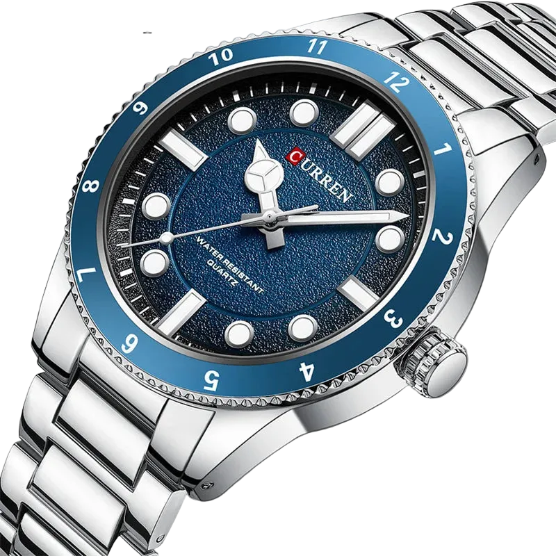 vastara 8450 sport military original clock stainless steel strap watch 37 - classic unisex timepiece with stainless steel