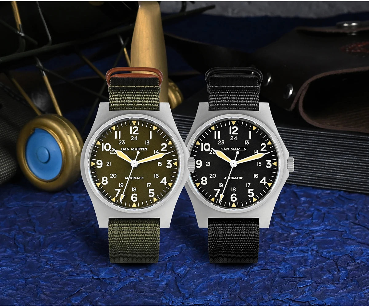 San Martin mm NH Field Automatic Watches Men Wrist - Product Image 7