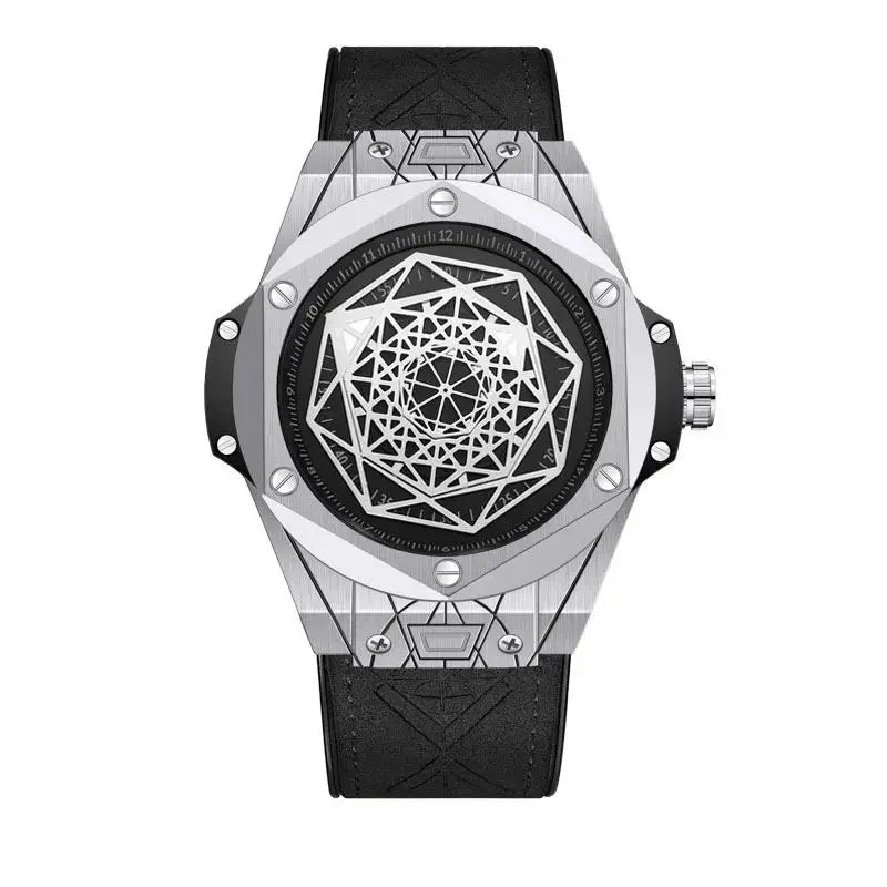 Unique Design Rotating Star Men's Watches Silver - Product Image 19