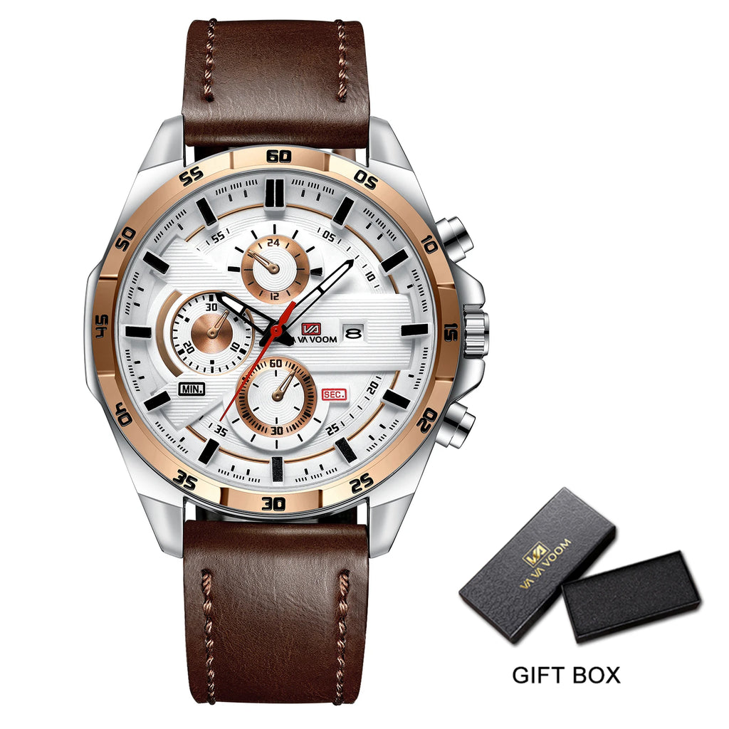 2023 New Arrival Pilot Series Moderno Speed Watches Mens Sport Reloj Hombre Male Para Military Army Leather Wrist Watch Fo...