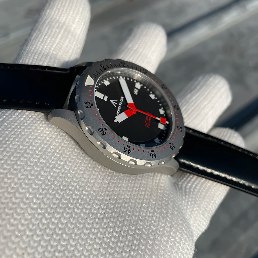 vastara sapphire steelflier official sf752 watch 35 - classic unisex timepiece with stainless steel (USA)