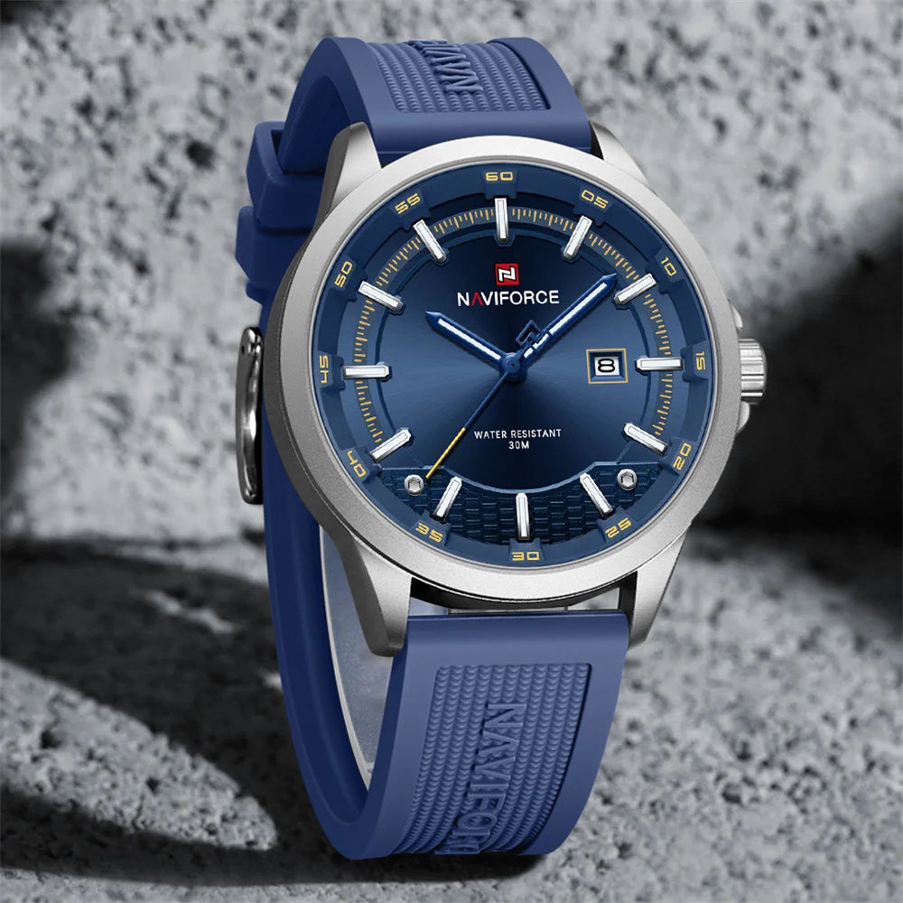 vastara naviforce sport military auto date silicone rubber original clock 9248 watch 10 - classic unisex timepiece with
