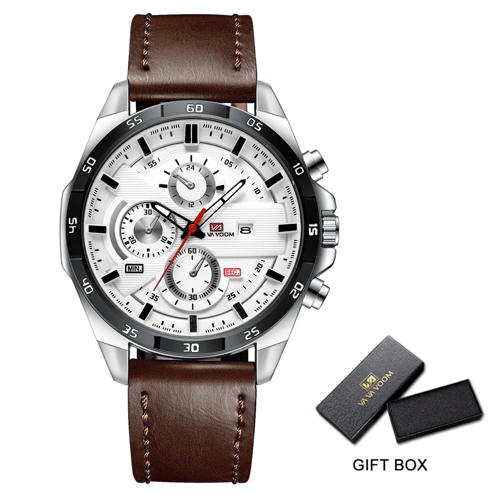 2023 New Arrival Pilot Series Moderno Speed Watches Mens Sport Reloj Hombre Male Para Military Army Leather Wrist Watch Fo...