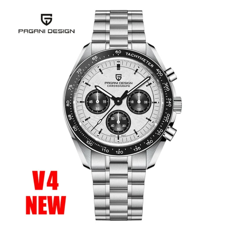 vastara sapphire pagani design s es chronograph sport stainless steel clock relogio watch 56 - classic unisex timepiece with