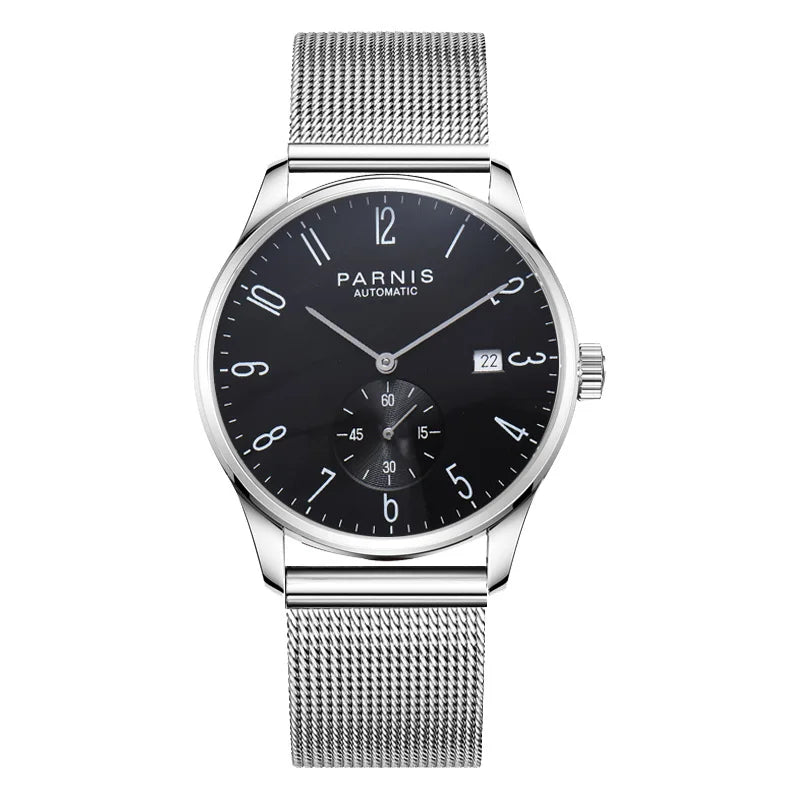 vastara parnis es minimalist for hombre relogio masculino calendar: genuine leather watch 36 - minimalist unisex timepiece