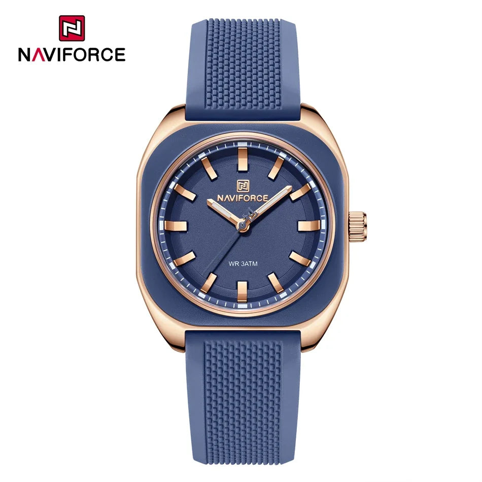 vastara naviforce 's casual simple polygon silicone gift for casual relogio feminino: silicone watch 30 - casual unisex