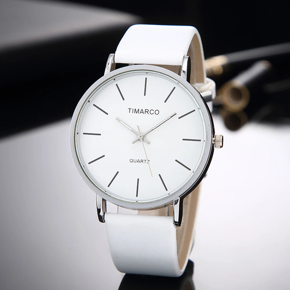 VASTARA vastara - lunare minimalist leather quartz watch unisex timepiece - waterproof stainless steel watch (USA)