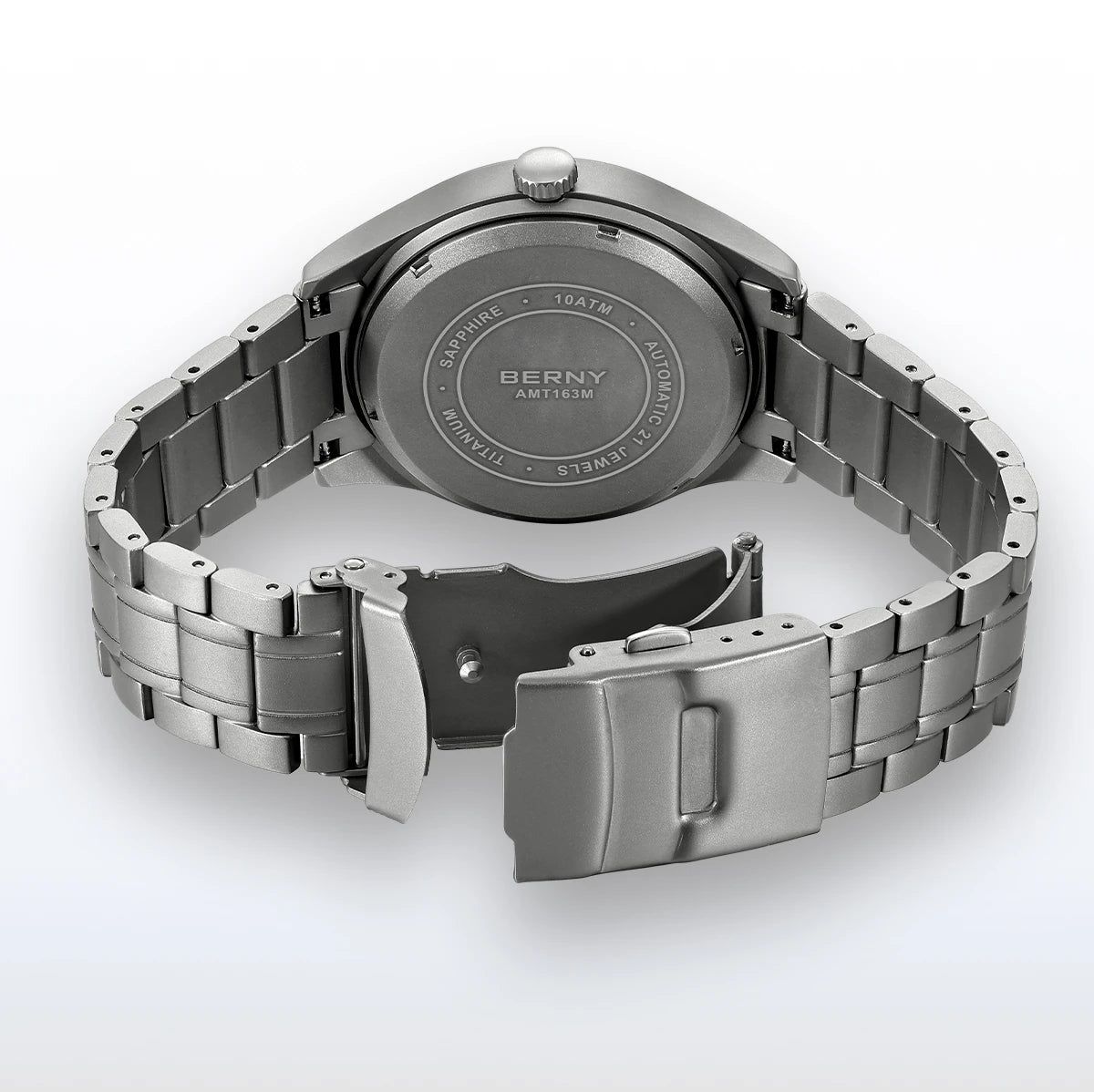 vastara berny full titanium es for sapphire super luminous field pilot date sports easy read watch 14 - sports unisex