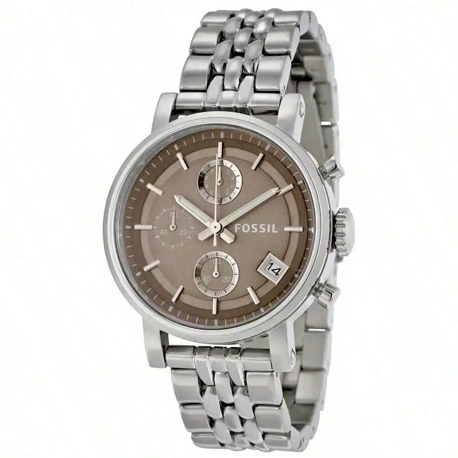 vastara - fossil woman watches quartz watch-stainless steel dial and strap watch 5 - casual unisex timepiece with stainless