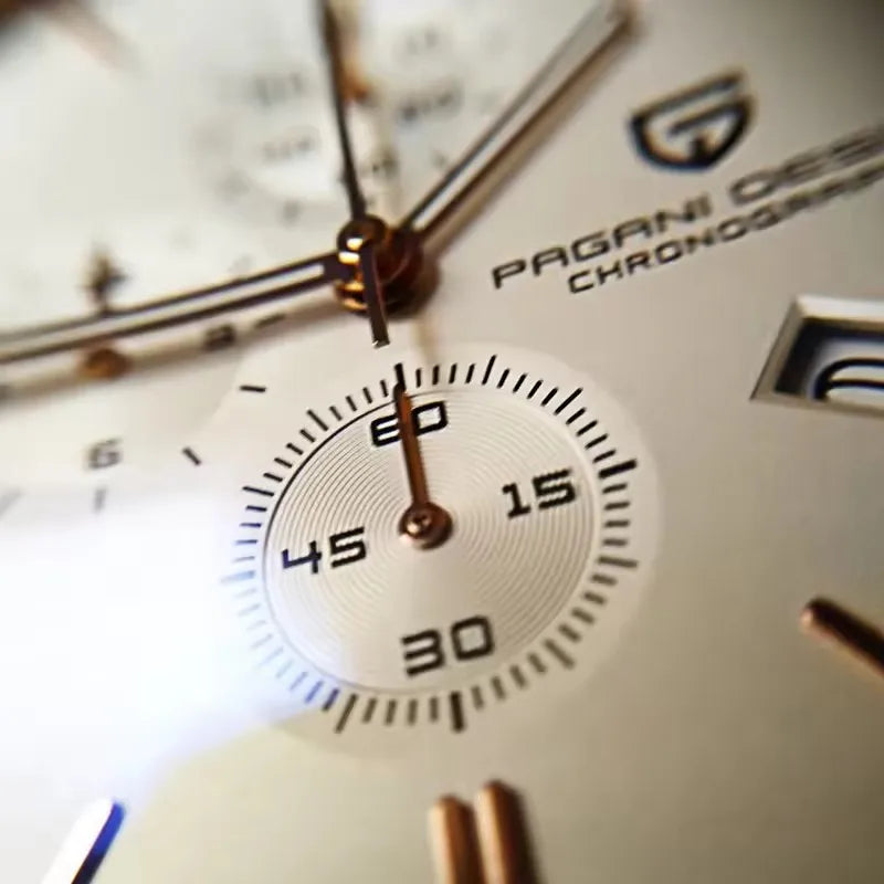 VASTARA vastara genuine leather pagani design es multi time zone unisex timepiece - stainless steel stainless steel watch