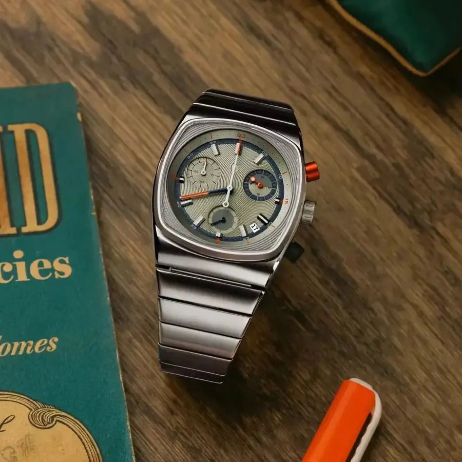 vastara square 's niche light 's -end 's trendy - modern unisex watch with stainless steel in white stainless steel (USA)