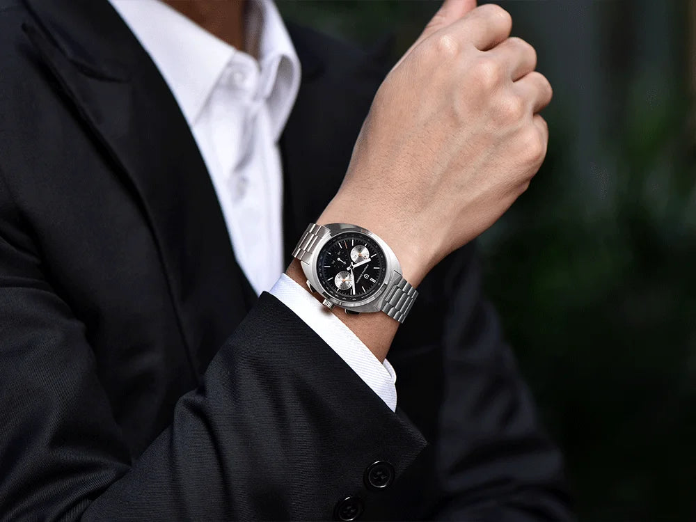 vastara luxury men’s chronograph – sapphire stainless steel watch 5 - casual unisex timepiece with chronograph (USA)