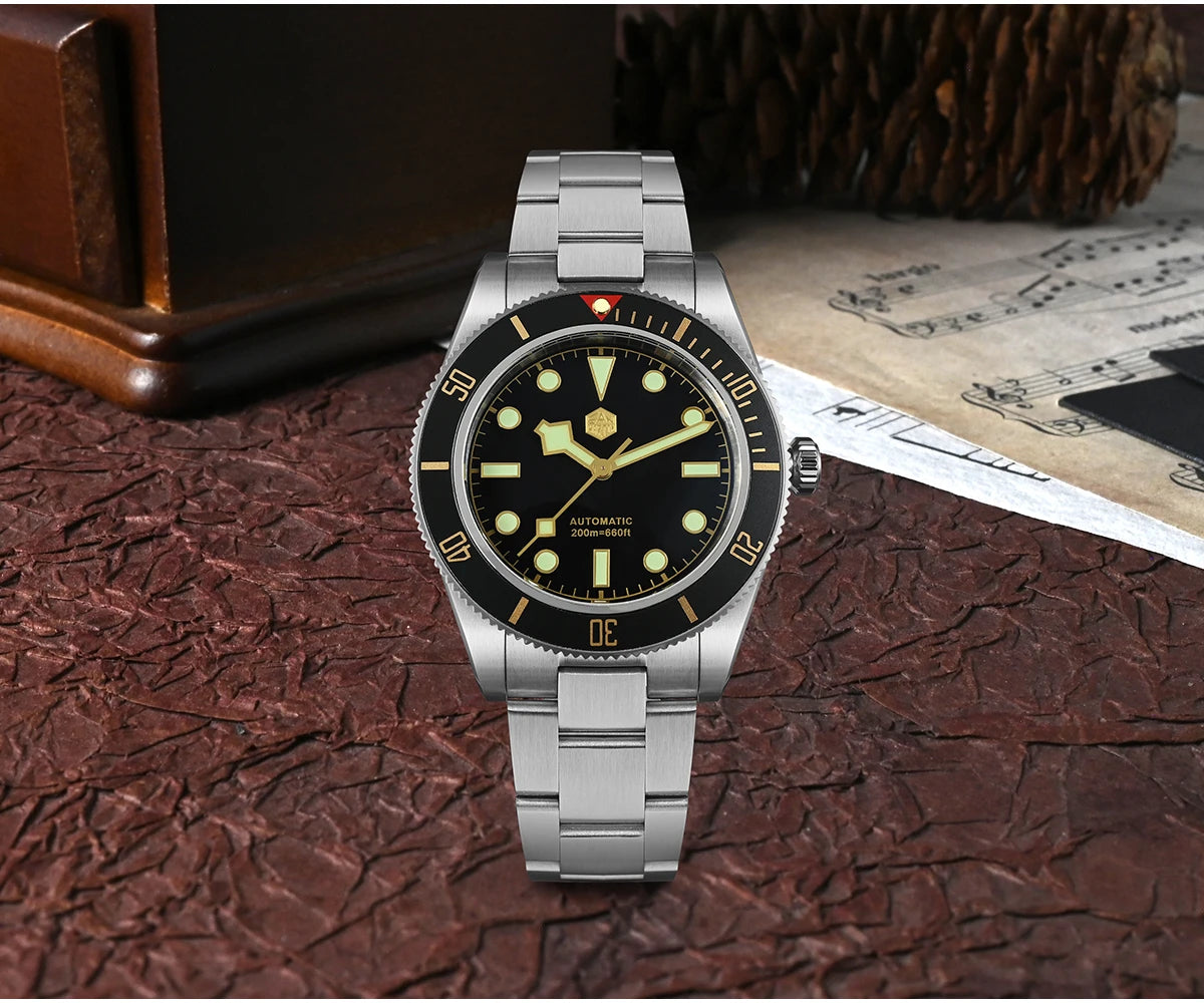 San Martin mm Retro Luxury Diver Watch NH - Product Image 9