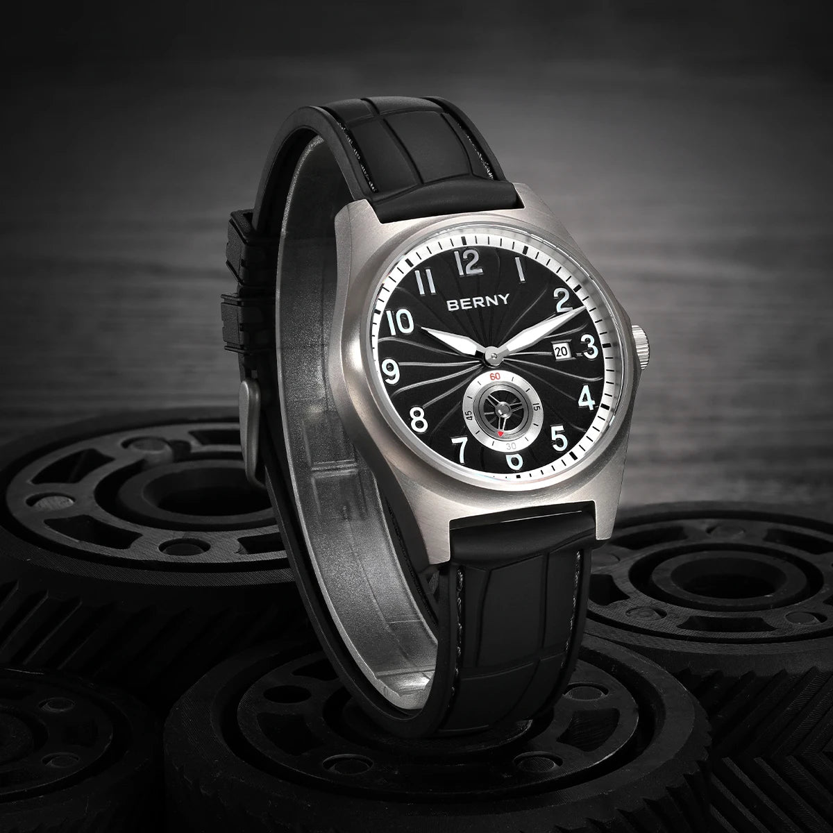 vastara berny full titanium super luminous with sapphire st1731 watch 42 - classic unisex timepiece with stainless steel