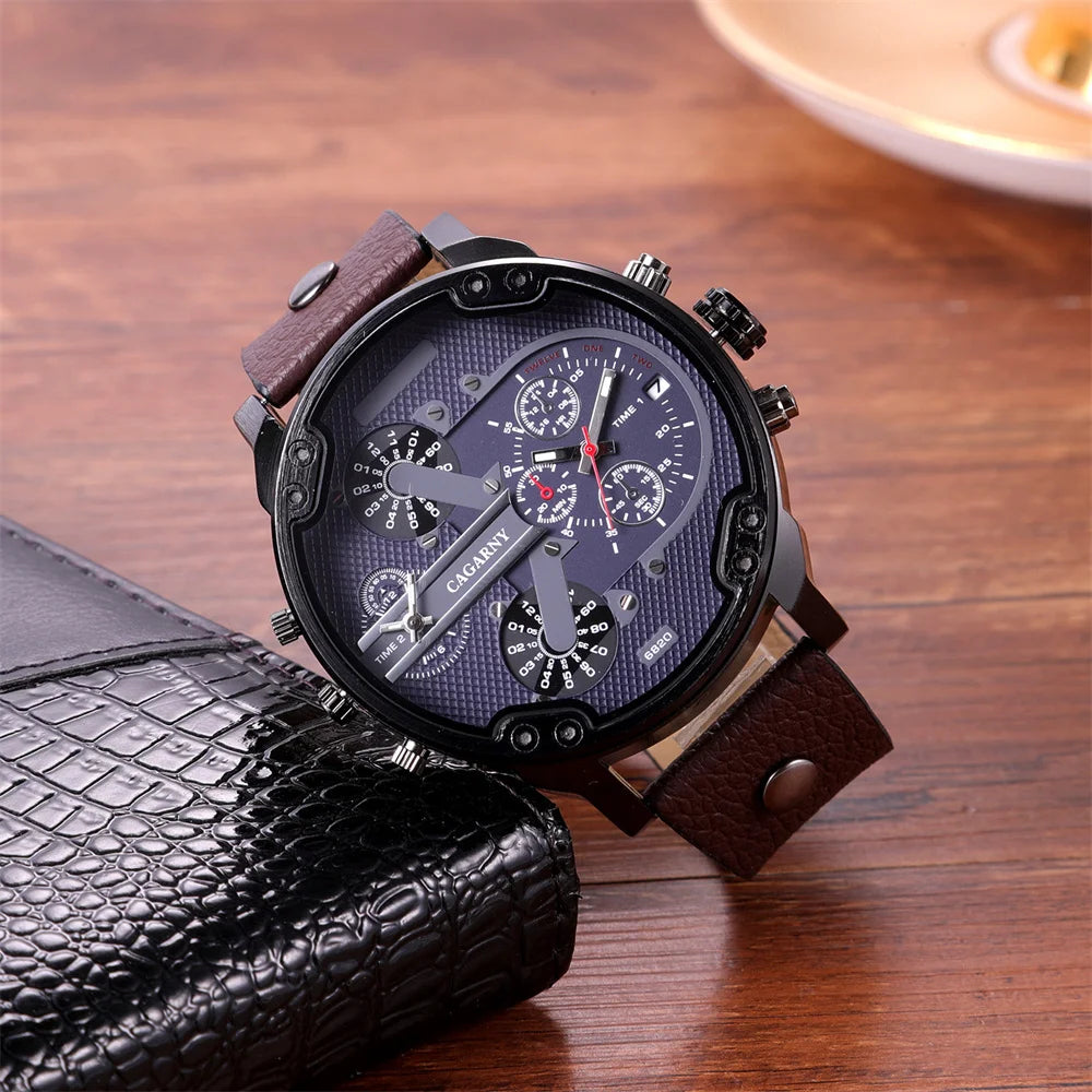 vastara cool big dial es for - genuine leather genuine leather design watch 15 - classic unisex timepiece with stainless