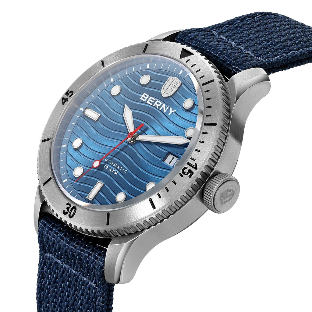 VASTARA vastara berny diving for pt5000 luminous sapphire sport divers unisex timepiece - stainless steel stainless steel