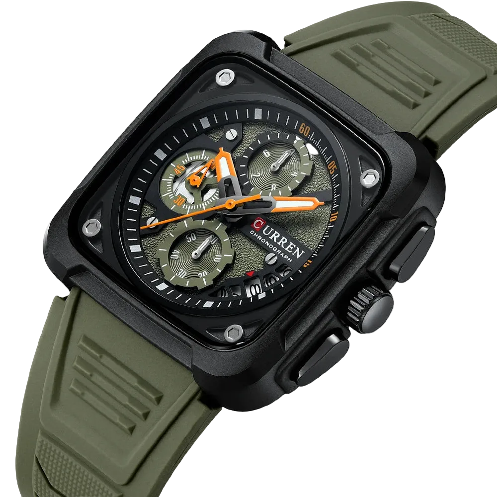 vastara 's es square original luminous chronograph for relogio watch detail - reliable movement, chronograph, waterproof