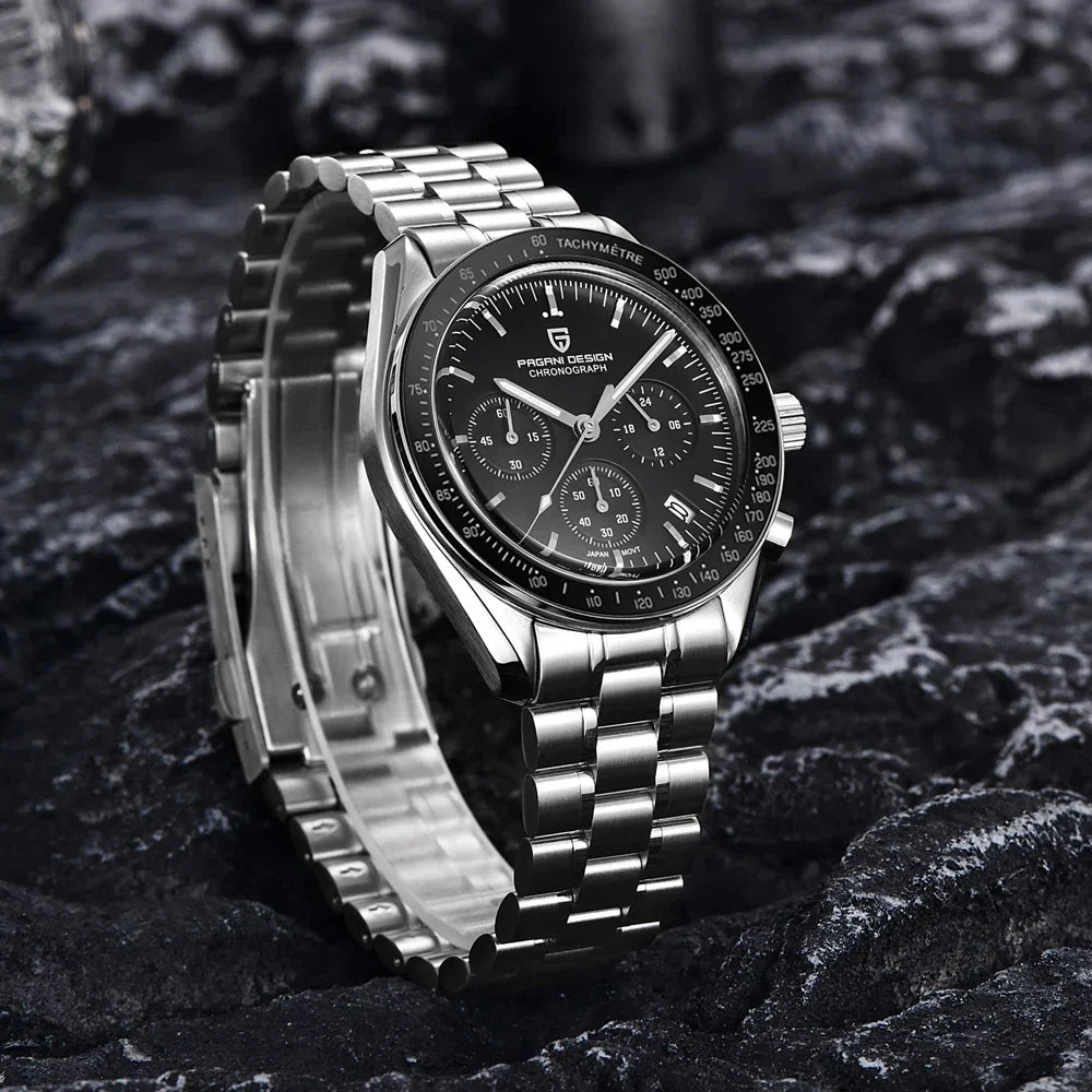 vastara sapphire pagani design s es chronograph sport stainless steel clock relogio watch 5 - classic unisex timepiece with