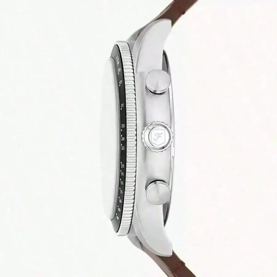 VASTARA vastara - fossil man watches genuine leather unisex timepiece - stainless steel stainless steel watch (USA)