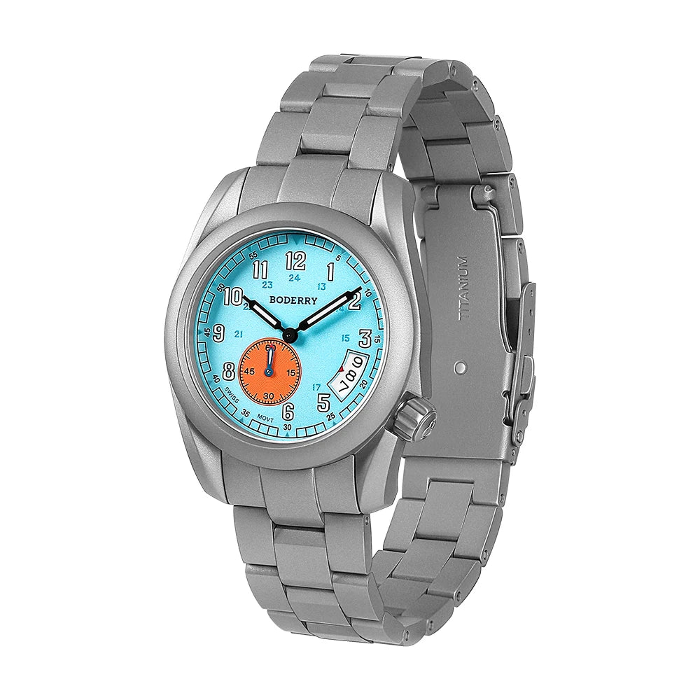 Boderry Field Watch Titanium Quartz Watches - Product Image 2