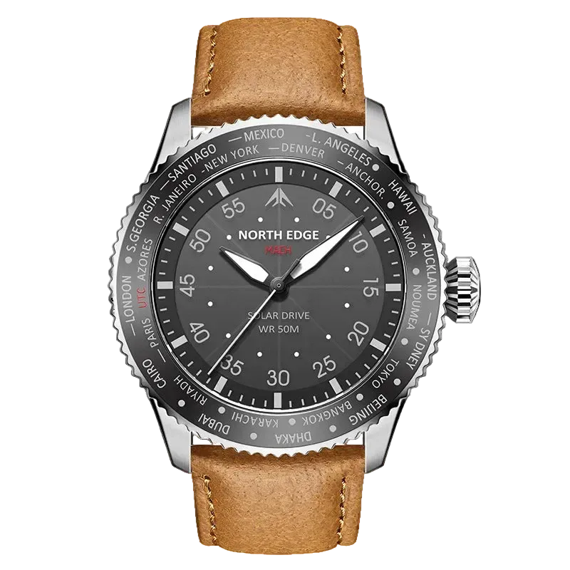 NORTH EDGE Solar Powered Quartz Watch Men MACH - Product Image 15