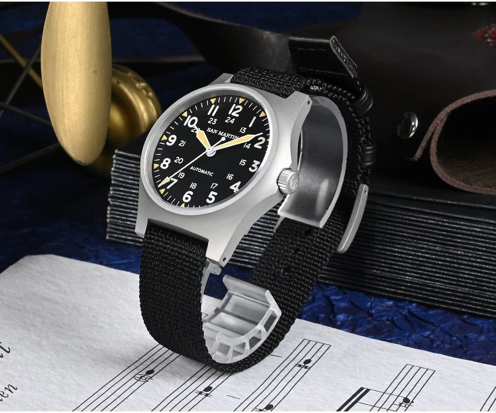 San Martin mm NH Field Automatic Watches Men Wrist - Product Image 12