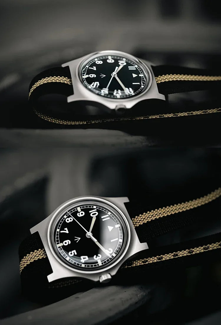 RDUNAE RA Quartz Watch Retro Military L Stainless - Product Image 24