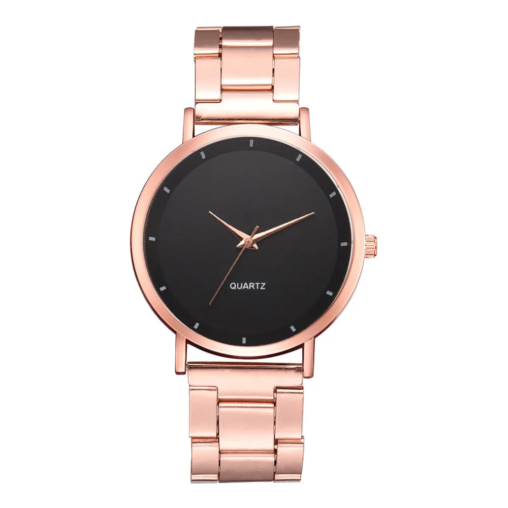 vastara rose gold women’s luxury watch – fashion business watch 12 - casual unisex timepiece with stainless steel (USA)