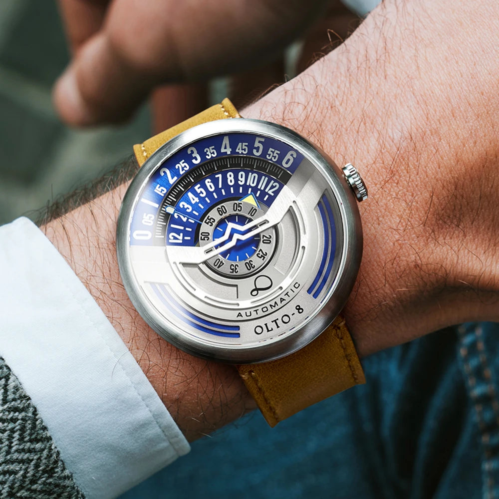 vastara olto-8 edition wristes sports 46mm stainless steel luminous clocks watch 5 - sports unisex timepiece with stainless