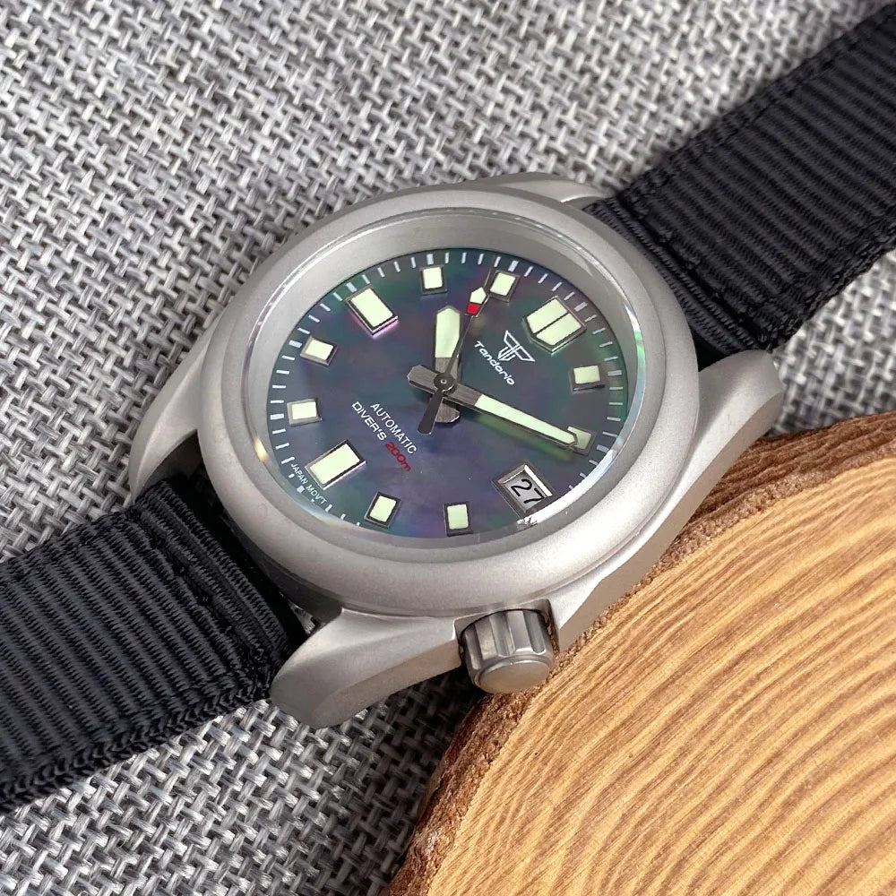 Tandorio Black MOP Shell Dial Lume mm NHMechanical - Product Image 4