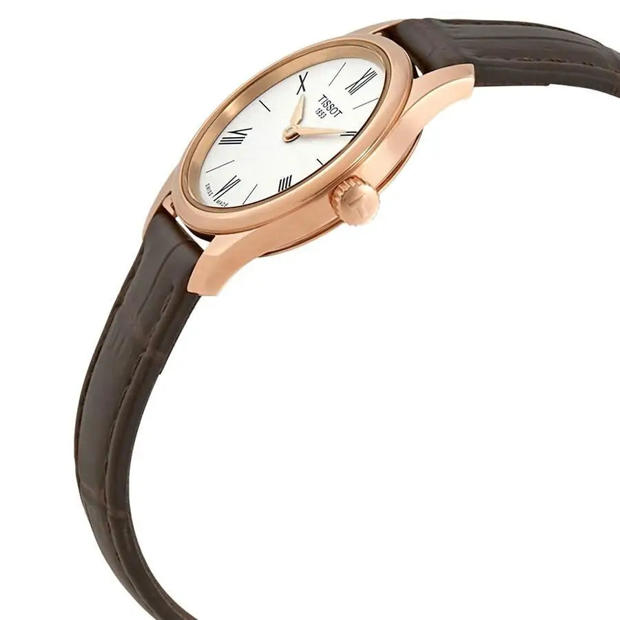 Tissot | Tradition Thin White Dial Ladies Leather - Product Image 2