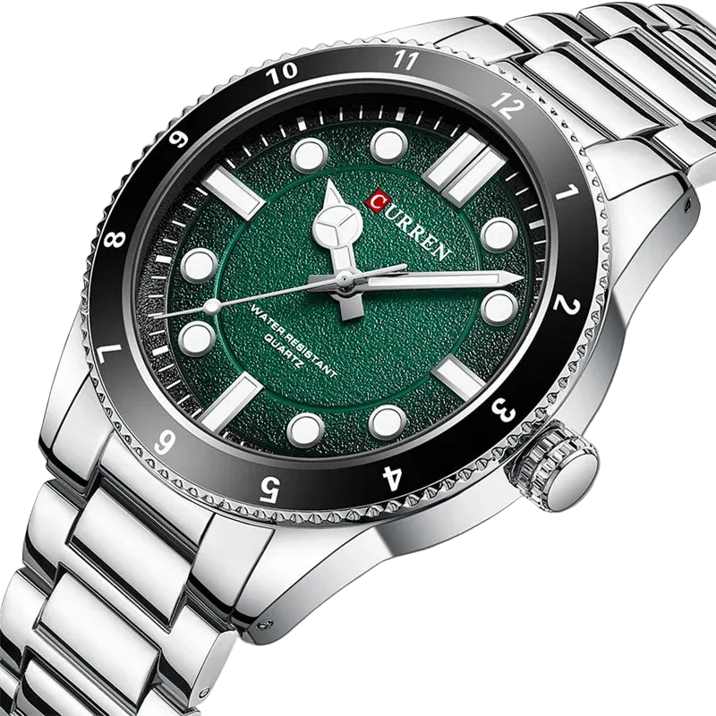 vastara 8450 sport military original clock stainless steel strap watch 35 - classic unisex timepiece with stainless steel