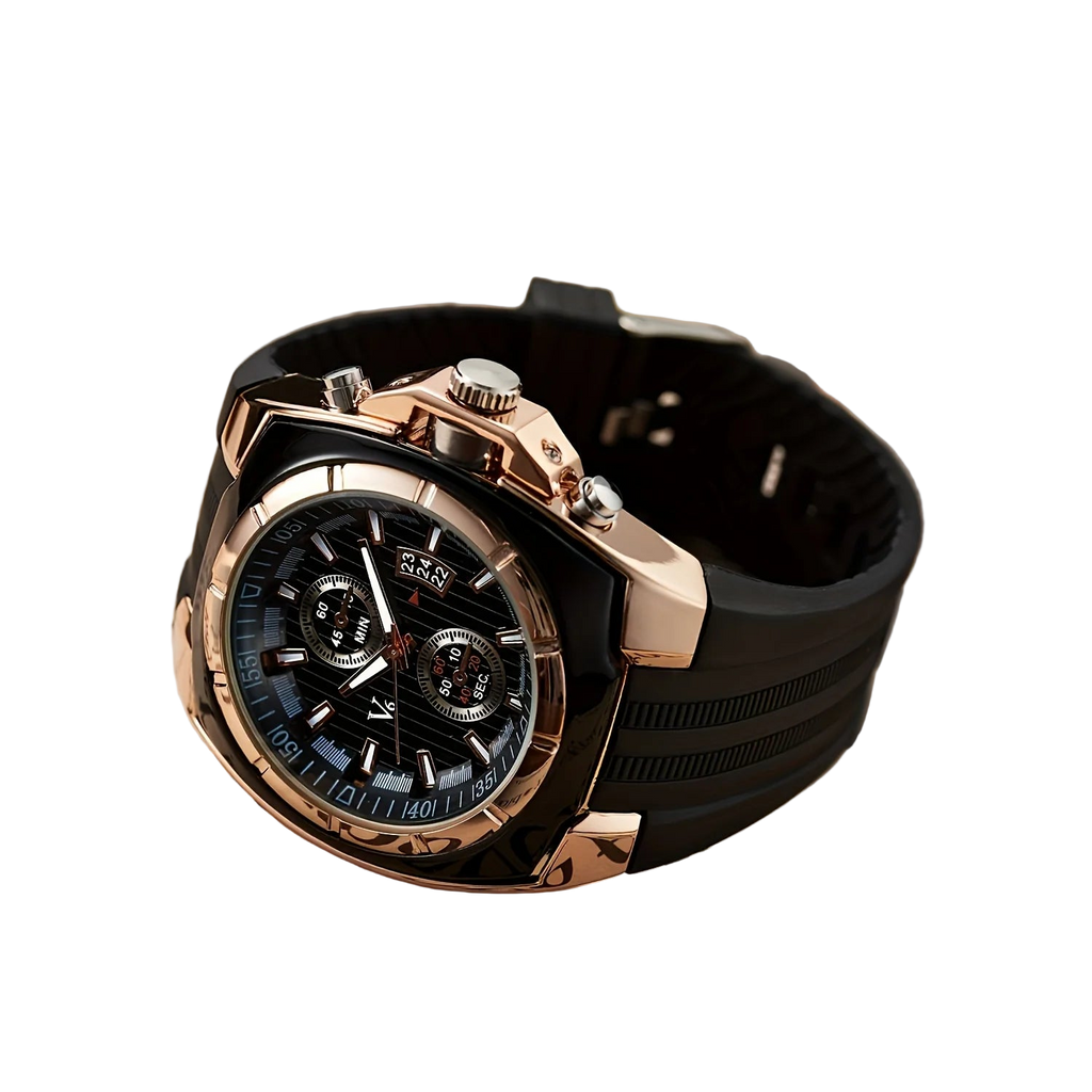 vastara multifunction men’s watch - sports unisex watch with stainless steel in white stainless steel (USA)