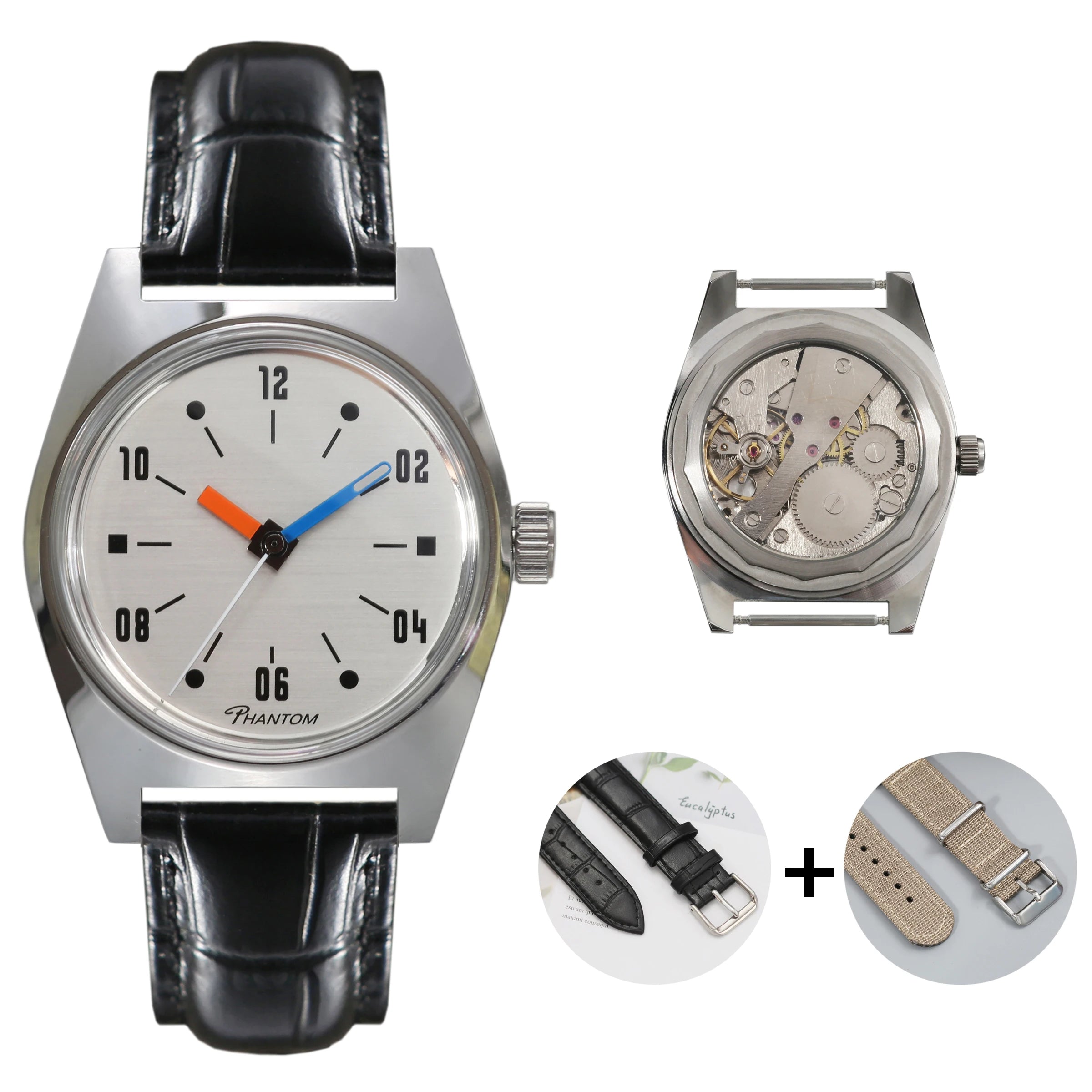 vastara 7120 hand wind 36mm retro business watch 20 - business unisex timepiece with stainless steel (USA)