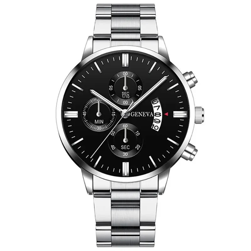 vastara - vantage executive steel watch watch 8 - casual unisex timepiece with chronograph (USA)