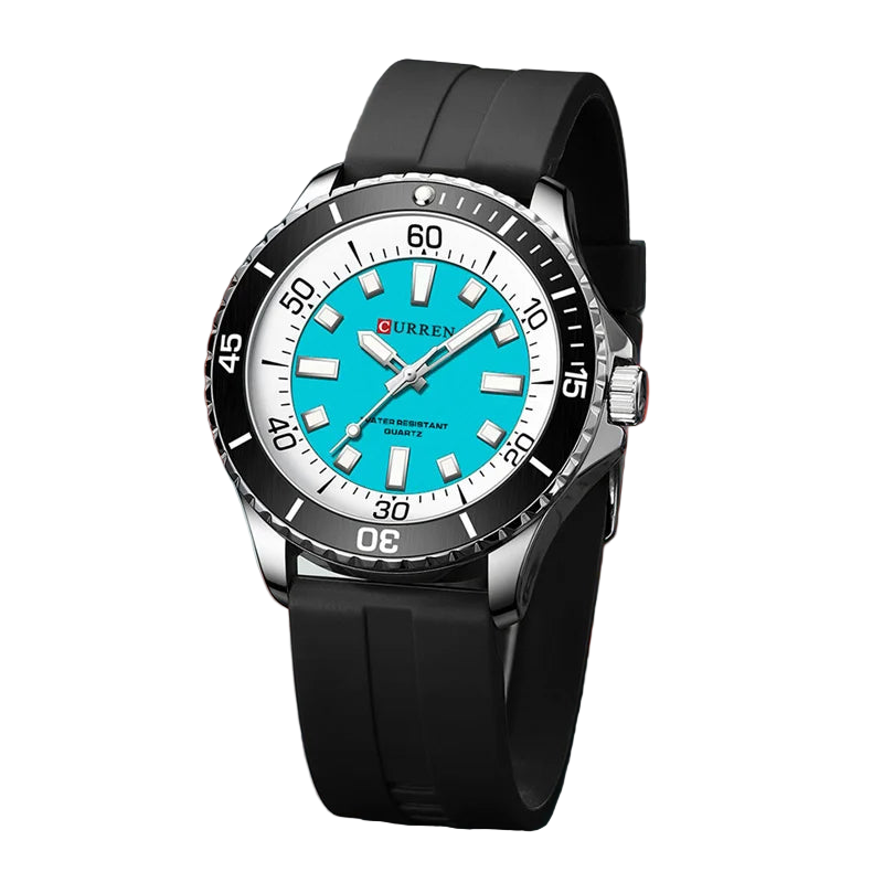 vastara - lumetime classic waterproof luminous quartz watch for men watch detail - quartz movement movement, waterproof,
