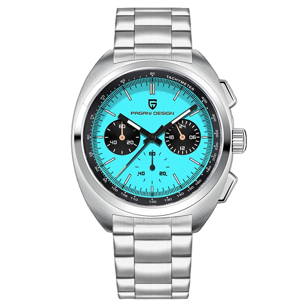 vastara luxury men’s chronograph – sapphire stainless steel watch 27 - casual unisex timepiece with chronograph (USA)