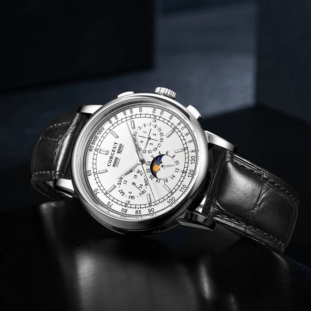 unisex classic watch vastara diy custom logo s white dial 316l case - daily wear timepiece with white dial (USA)