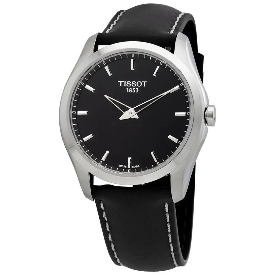 Tissot | Couturier Quartz Black Dial Men's Watch T - Luxury Watch with precision timepiece