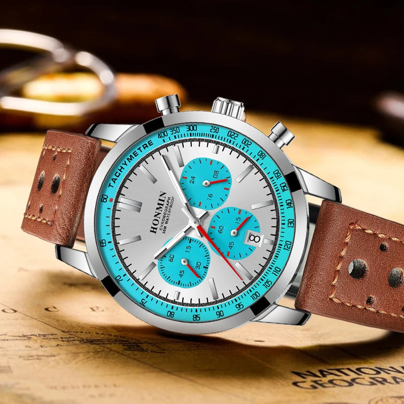 HONMIN Man Luxury Watch High Quality Waterproof - Product Image 4