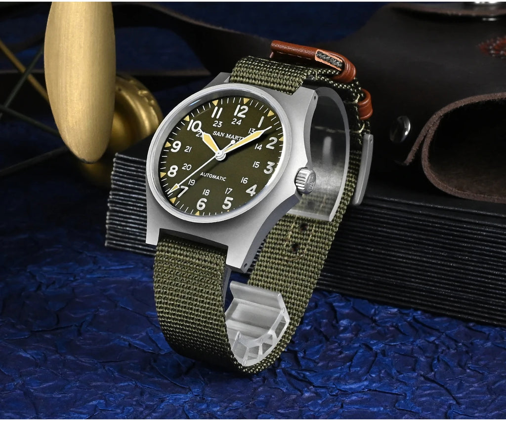 San Martin mm NH Field Automatic Watches Men Wrist - Product Image 10