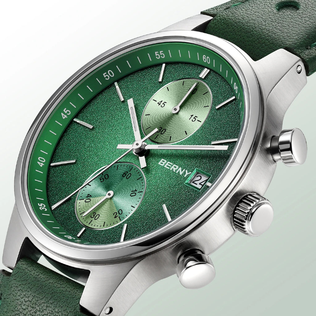 vastara - men's chronograph watch with luminous display watch 7 - casual unisex timepiece with chronograph (USA)