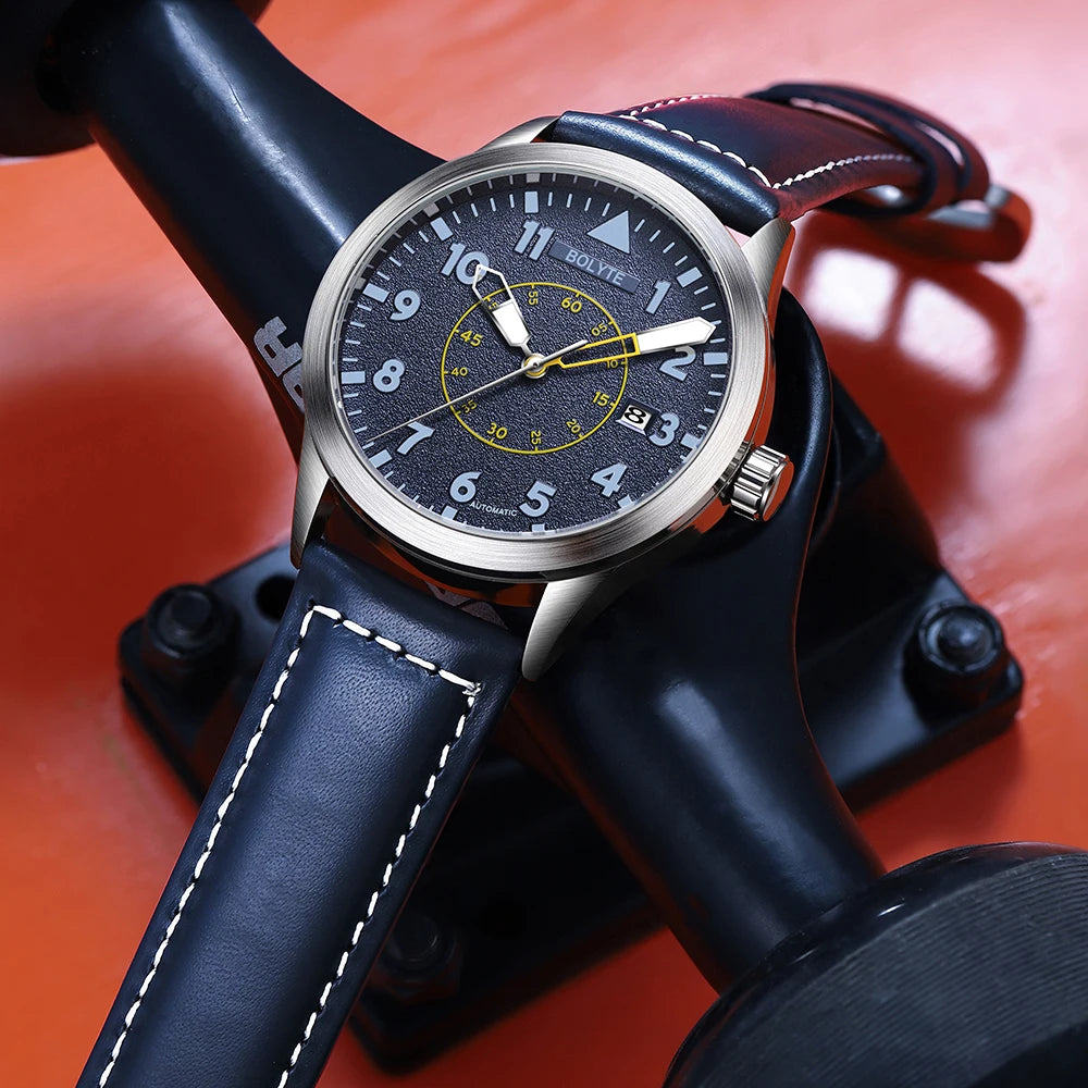 unisex classic watch vastara bolyte retro classic design calendar blue belt blue dial 's relogios - daily wear timepiece