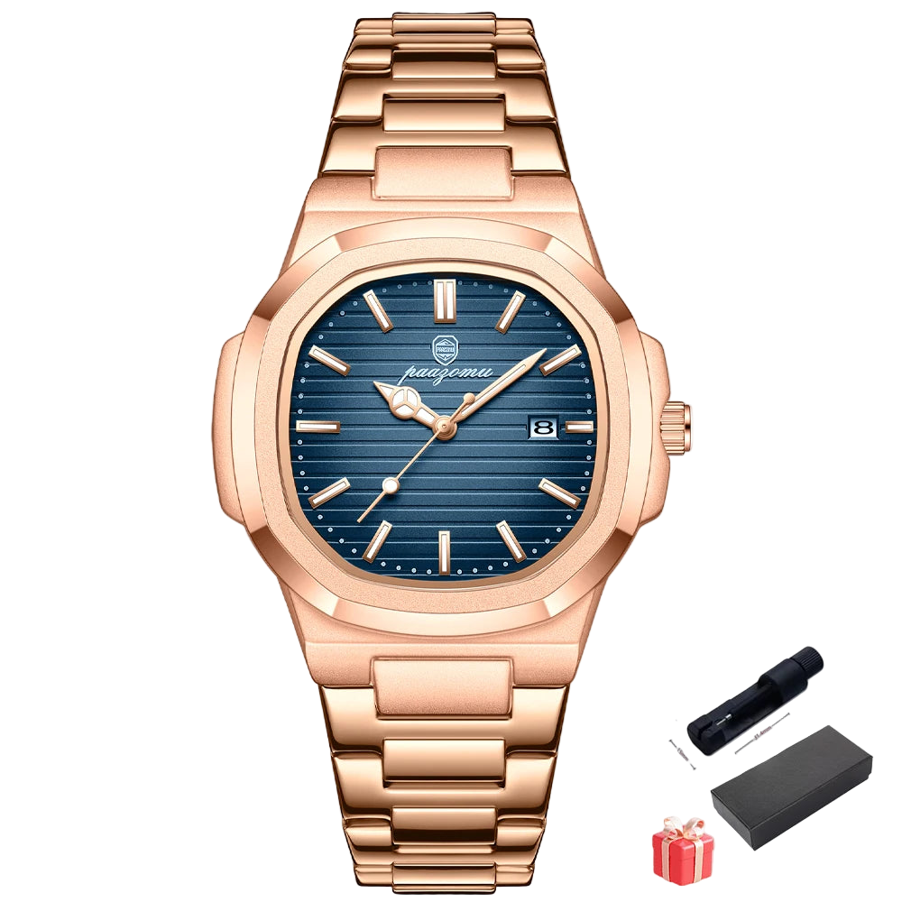 vastara - apexsquare luxe diver quartz watch watch 10 - casual unisex timepiece with waterproof (USA)